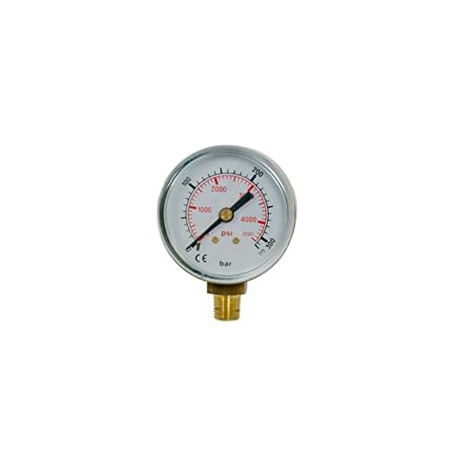 Salvador Escoda Manómetro Oxígeno/Acetileno 0 A 40 Bar/Psi Ø50 1/4&Quot;