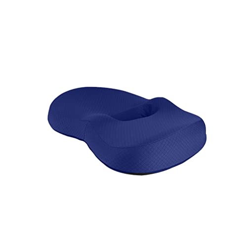 Coussin de fesses bureau sédentaire en mousse haute résilience bleu