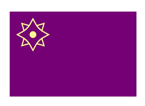 Drapeau Large EAZ en tissu renforcé avec coutures doublées - 2