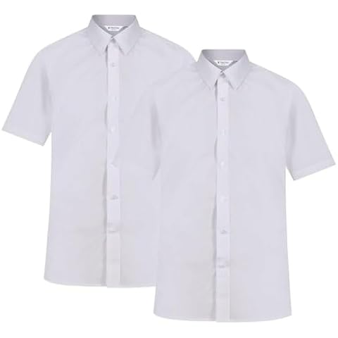 Trutex Boys Slim Fit White School Shirts Cover