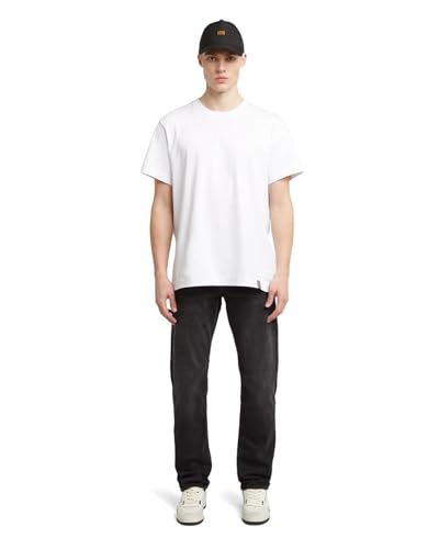 G-STAR Raw - Mens Mosa Straight Jeans, Color Worn in Black Moon, Size: 38W x 38L3