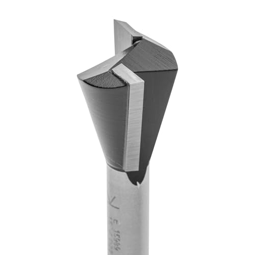 ENT 15989 Gratfräser HW, Schaft (S) 8 mm, Durchmesser (D) 22 mm, NL 22 mm, E 15°, SL 32 mm, ohne Vorschneider