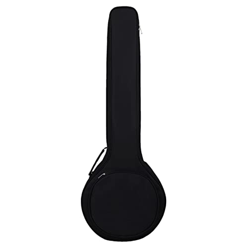 Sac de transport pour banjo à 5 cordes | Étui rembourré en coton pour instruments de musique | Étui de protection pour banjo avec sangle réglable, housse de...