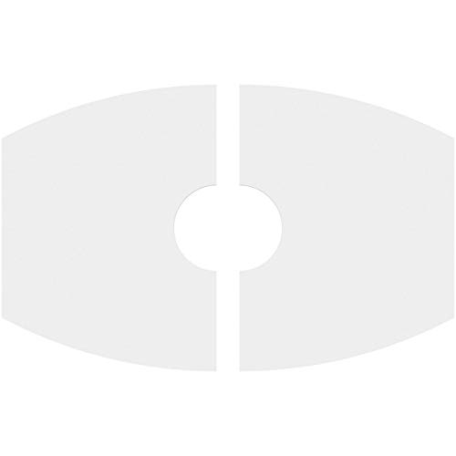 Image of Ekena Millwork CMP30X20KY2-06000 Kailey Architectural Grade PVC Contemporary, Two Piece Urethane Ceiling Medallions 30 inchW x 20 inchH x 6 inchID x 16 1 /4 inchC x 1 inchP