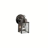 Kichler 9611OZ Patio Wall Sconce Lantern Outdoor Lighting, 8.25' Height, Bronze 1-Light (5' W x 9' H) 60 Watts