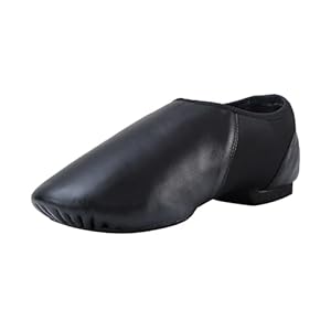 ARCLIBER Unisex PU Leather Slip On Jazz Shoe for Girls Boys (Big Child/Little Child/Toddler)