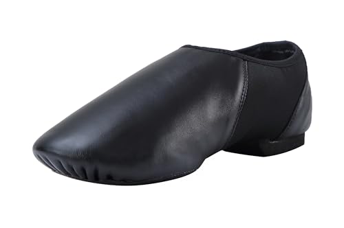 ARCLIBER Unisex PU Leather Slip On Jazz Shoe for Girls Boys (Big Child/Little Child/Toddler)