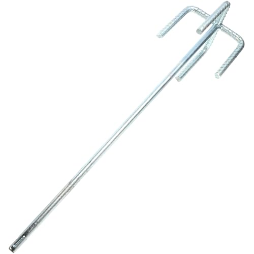 CLISPEED Varilla Mezcladora para Taladro Eléctrico 1 Pieza Mango Cuadrado y Rosca Doble, Accesorio Mezclador de Lodo para Paneles de Yeso y Pintura, Herramienta para Hormigón y Mortero