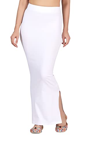 Image of Studio Shringaar Women's Pure Cotton Stretchable Saree Shapewear Petticoat