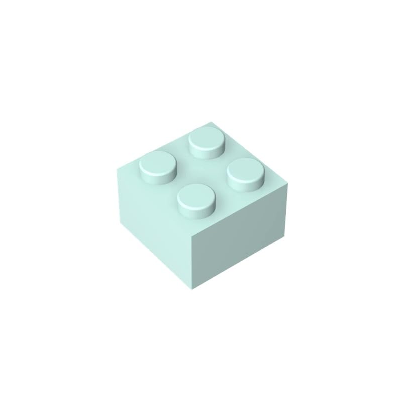 XYEIUGO 3003 Basic Bricks Brick 2x2, Light Aqua, 50 PCS