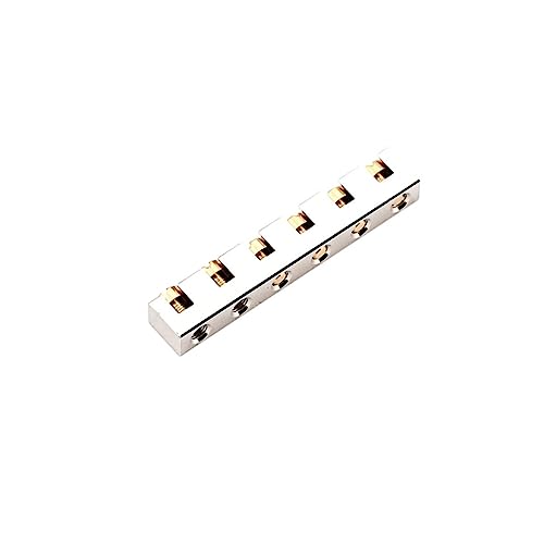 COSMEVIVI Replacement Nut for Electric Guitar Metal Guitar Bridge Nut Upper String Nut String Nuts Set