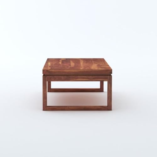 Image of MAMTA DECORATION Solid Sheesham Wood Coffee Table for Living Room | Wooden Center Table for Home, Hall, Office & Lounge | Modern Teapoy Table | Rectangular Coffee Table | Honey Finish