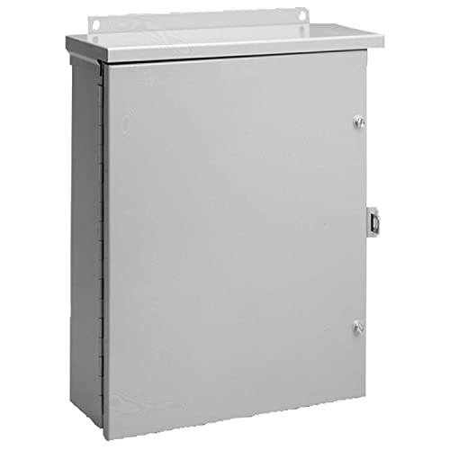 Hoffman A20R166HCR NEMA 3R Enclosure, Hinge Cover, Galvanized, Paint Finish, 20