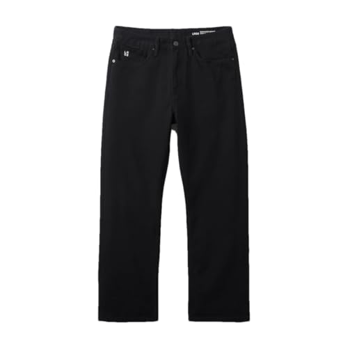 Men Spring Loose Relax Vintage Jeans Plus Size Denim Trousers Blue Black 30