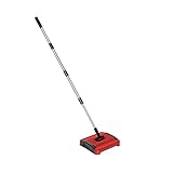 Teppich-Kehrmaschine Dauerhafter Teppichboden Kehrmaschine Reiniger Hand Push Automatischer Besen for Home Office Teppich Teppiche Staubabfälle Papierreinigung mit Pinsel Für Hartholzoberflächen, Holz
