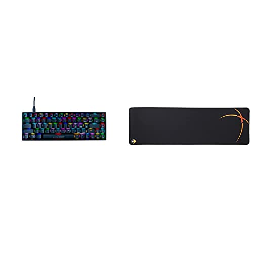 Image of Cosmic Byte CB-GK-23 Artemis 68Key Per Key RGB Wired Mechanical Keyboard with Outemu Blue Switches and Software (Black) & Equinox Mousepad Control (XL) (80x25x0.3cms)