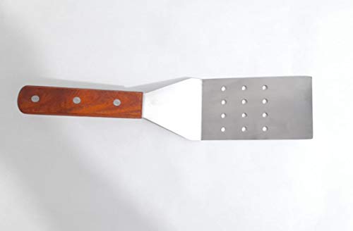 Image of VEMONIO Stainless Steel Pizza Pancake Pastry Lifter Spatula with Wooden Handle (12 x 2.7 inches)