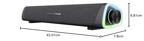 GXT 620 Axon Soundbar Illuminata RGB 12W, Alimentazione USB, 3.5mm AUX, Altoparlanti, Casse PC per Computer, Laptop, Smartphone, Tablet, TV - Nero - Casse per PC - Immagine 11