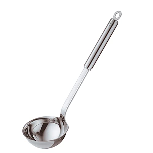 Image of Rosle Stainless Steel Ladle with Pouring Rim, Round Handle, 5.4 Ounce (10609)