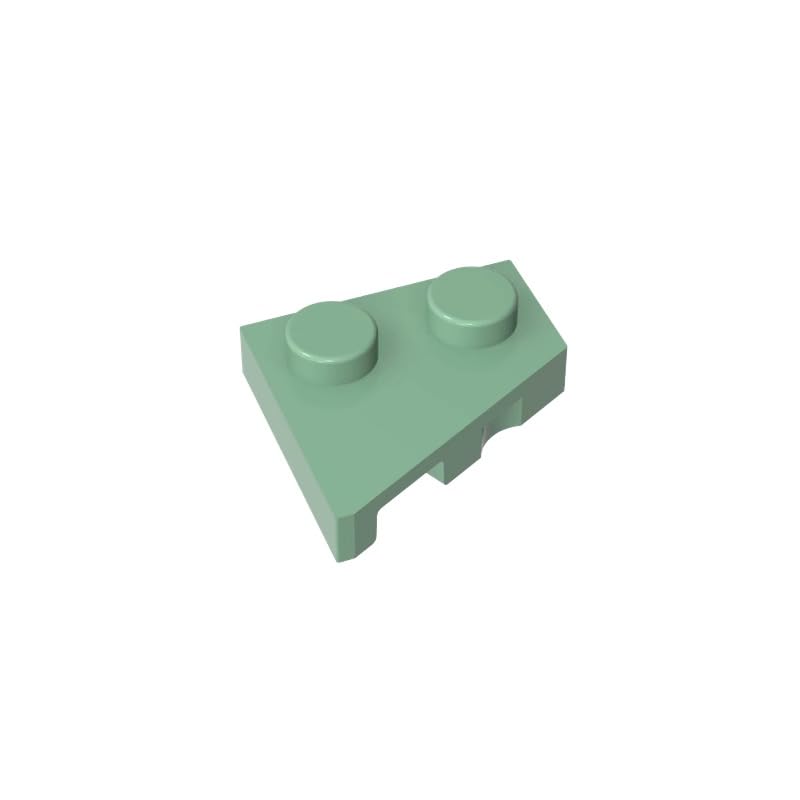 XYEIUGO 24307 Circular Plate Wedge Plate 2x2 Right, Sand Green, 50 PCS — image 1