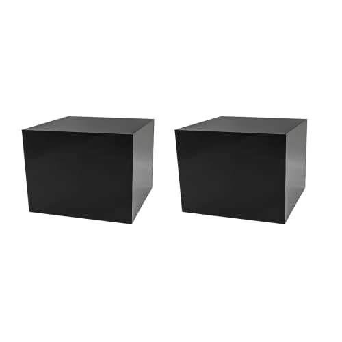 2 Pack Black Acrylic Display Box Countertop Showcase Bin 7.75