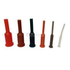 SpectraCoat High Temp Powder Coating Silicone Flange Pull Plug 600°F / 315°C - Orange (50 Count) 0.335 x 0.160 x 0.460 x 1.0 x 1.031 (Fits 3/8-16 / M9)