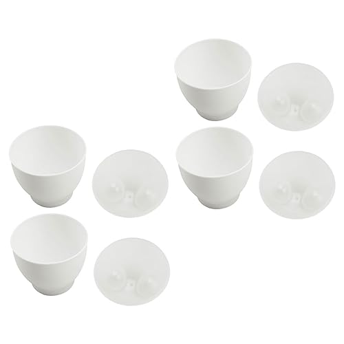 OFFSCH 4 Pack Microwave Egg Maker Cup Egg Poacher for Microwave Easy Breakfast