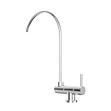 Rubinetto Acqua Filtrata per Lavandino Cucina Rubinetti Pieghevoli Singolo Fredda Miscelatore Abbattibile Cucina,Spazzolato