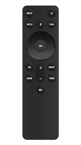 Replace Soundbar Remote Compatible with Vizio Home Theater Soundbar M/V/P Series V20-J8 V21-H8R V21d-J8 V21x-J8 V21t-J8 V21-H8 P514A-H6 SB3221n-J6 SB3621n-H8 SB2021n-J6 SB2020n-J6 V51-H6 V51x-J6