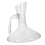 CRILSTYLEO Weinausgießer, Kristallkaraffe, Kleine Karaffe, Tequila Flasche, Getränkespender, Behälter, Drehbare Glaskaraffe, Klare Glaskaraffe, Heimkaraffe, Brandyglaswärmer, Große Karaffe