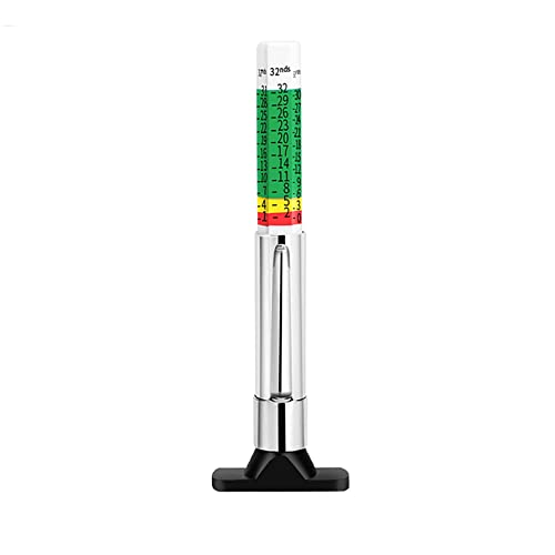 LICQIC Tyre Tread Depth Gauge UK Color Coded Car Tire Tread Depth Gauge 32nds 1 Pcs