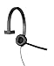 Logitech H570e Wired Headset, Mono Headphones with Noise-Cancelling Microphone, USB, In-Line Controls with Mute Button, Indicator LED, PC/Mac/Laptop - Black