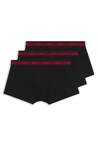 HUGO Dreierpack Boxershorts Aus Stretch-Baumwolle Mit Logo-Bund – Ansicht 1