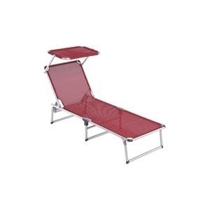 Alco M258286 - Cama Aluminio con Parasol fibreline Rojo - 1040anf-62