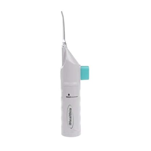 iHealthia Portable Water Flosser Manual Oral Irrigator With Nasal Wash Function