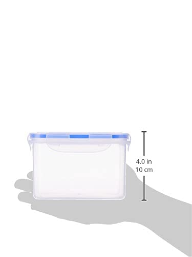Image of Aristo Lock & Fresh 202 Plastic Storage Container For Storing grains, pulses, rice, wheat etc - set of 4 1500 ML, Transparent Clear, large (LOCK&FRESH202) (15.5 x 15.5 x 10cm)