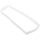 Zerodeko 木製ミニチュアフェンス 多肉植物用短型装飾フェンス 滑らか仕上げ庭用サポートガーデンミニチュア パティオ 芝生ガーデニング向