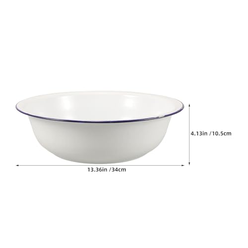 2PCS Enamel Washbasin: Cuenco esmaltado para remojo de pies miniatura 2