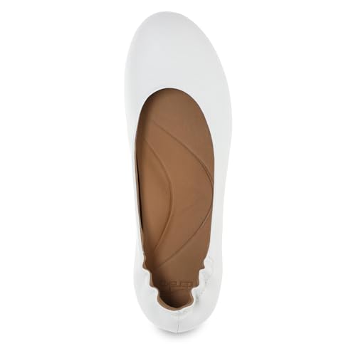 Image of Dansko Mollie Slip-On Ballerina Flats for Women - Built-in Wedge with Arch Support - Versatile Casual to Dressy Footwear - Lightweight Rubber Outsole