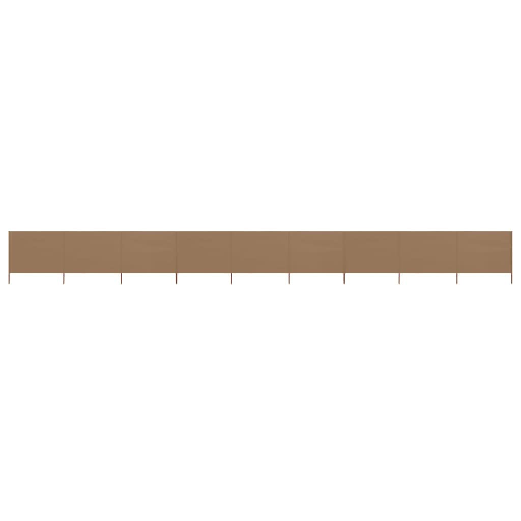 Windschutz 1200cm Extra Breit Windschutz für Camping, Wohnwagen, Festival und Strand Windschutz Sonnenschutz Gartenscheibe, Taupe - 1200x120cm