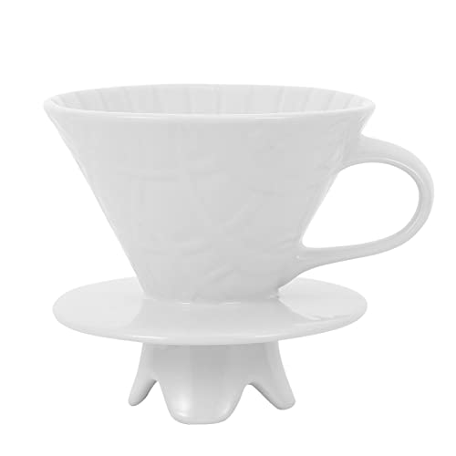HEMOTON 1 Pc Taza De Filtro De Café Cesta De Filtro De Café Goteo De Preparación De Café Verter sobre El Gotero De Café Filtro De Goteo De Café Cerámica Lata De Jugo Manual