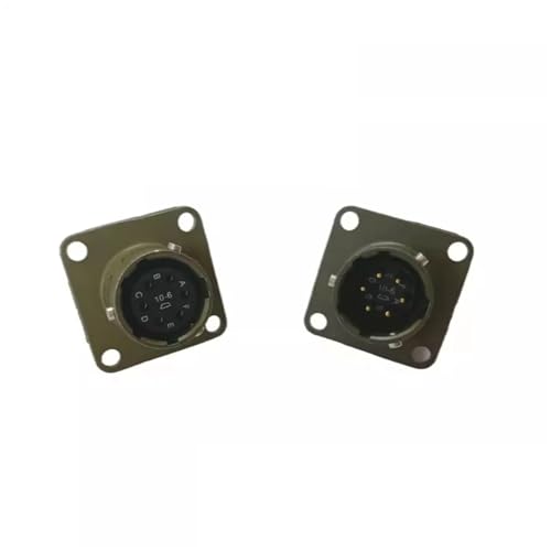 Conector de núcleo circular PT02E-10-6P hembra para montaje en panel de control 6