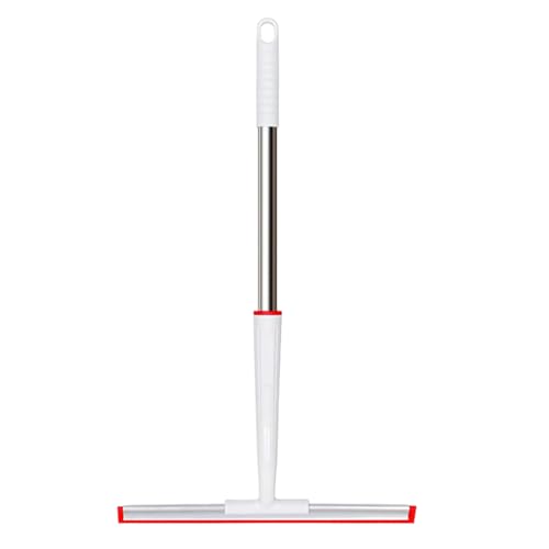 Sobreciada De La Ventana Con Mango Ergonómico: Espejo De Mano Y Herramienta De Limpiador De Depurador De Vidrio | Limpiaparabrisas Multifuncionales Para Balcón, Garaje, Terraza, Baldosas, Cocina, Hote