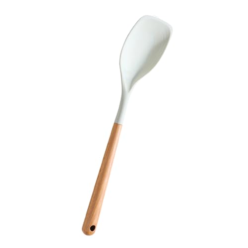 シリコン製のスパチュラ,柔軟なシリコン製調理器具,木製ハンドル混ぜるスパチュラ - ベーキング、混合、?拌、スクレイピング、野菜、肉、スープ用