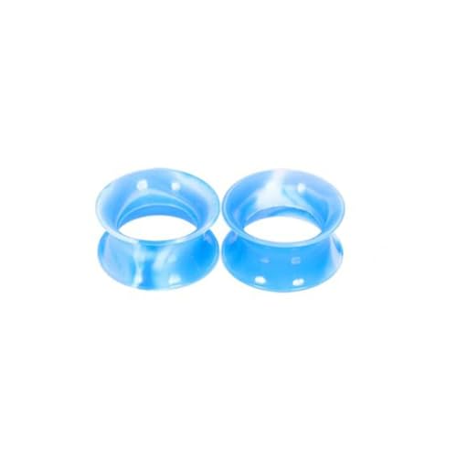 AMDXD Lot de 2 piercings en silicone rose - 6 mm à 25 mm - Pour oreilles, Silicone, Sans zircone
