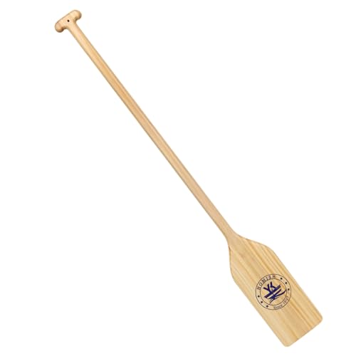 Y&K Homish Wooden Canoe Paddle 4 Feet Row Boat Oars with Ergonomic Grip Premium Wood Protective Finish （1 Pack）