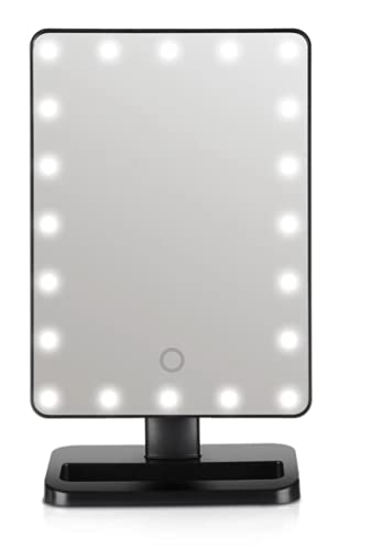 Espejo de escritorio rectangular Lurella Starbright negro