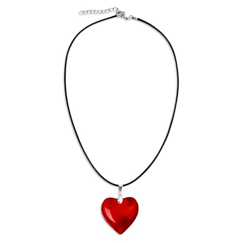 AUUTI Red Heart Necklace for Women - Trendy Y2k Jewelry