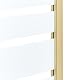 Badewannenaufsatz mit Tür Sicherheitsglas transparent/gold 100x140 cm Tuapi