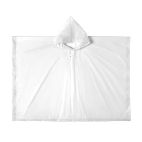 VODAFQS Poncho impermeable, capa de lluvia portátil, capa de lluvia reutilizable de EVA para acampar, caminar, andar en bicicleta